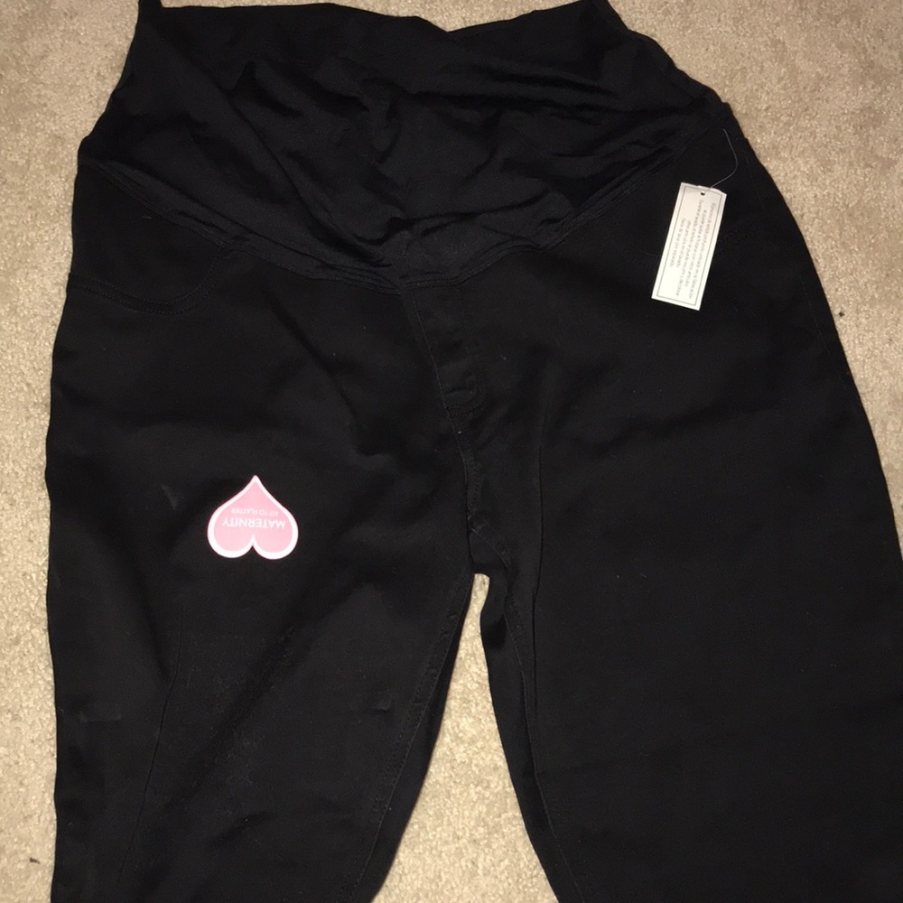 Black maternity jeans